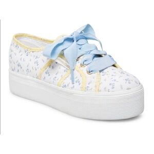 LoveShackFancy X Superga floral platform sneaker